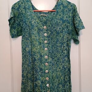 Floral Green Maxi/Midi Dress